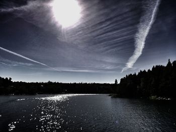 Scenic view of river against sky