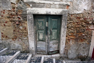 Abandoned house doorway