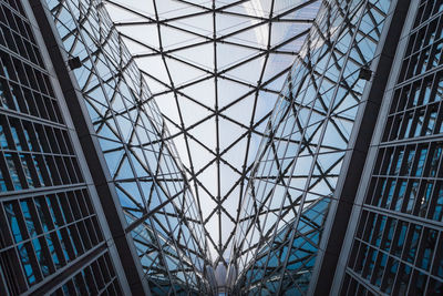 Low angle view of glass building