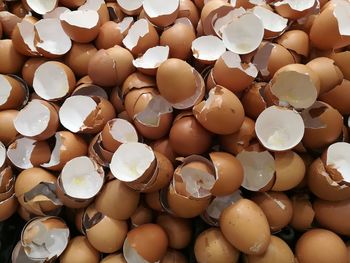 Full frame shot of eggs