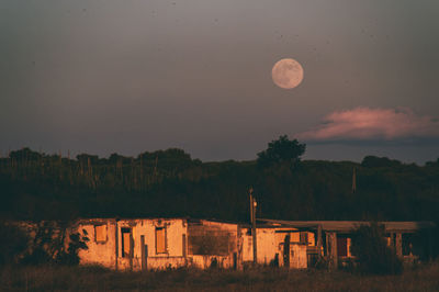 Scenic view of moon at night