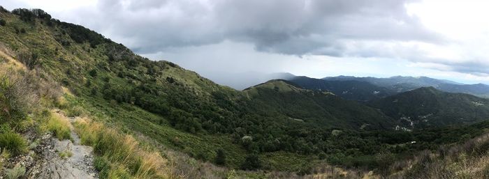 Panoramic view of landscape against sky