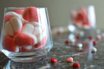 Close-up of fruits on table