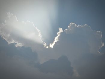 Low angle view of cloudy sky