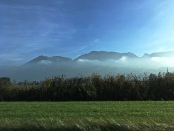 Scenic view of landscape against sky