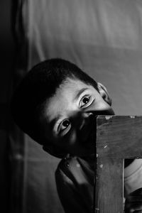 Close-up portrait of boy