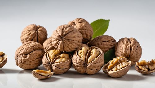 Close-up of walnuts on table