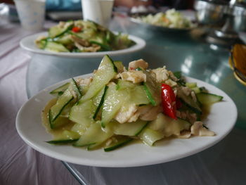 Close-up of chinese food in plate