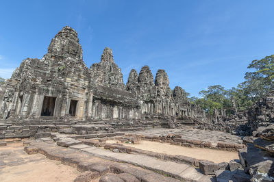 Exterior of temple against sky