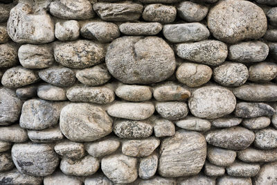 Close-up of stone wall