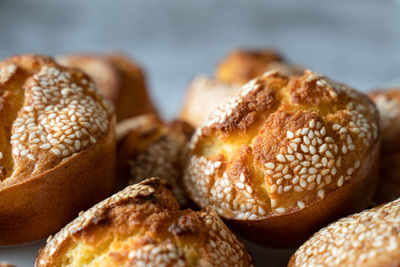 Close-up of bread on table