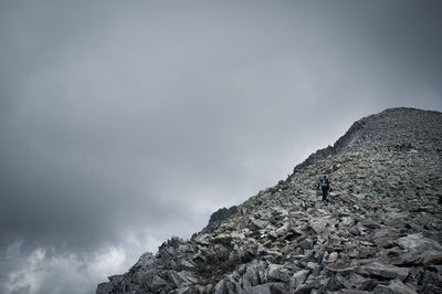 Scenic view of rocky mountains against sky