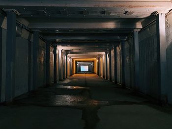 Keep moving deep down the tunnel