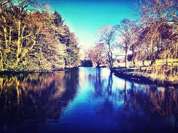 Scenic view of river against sky