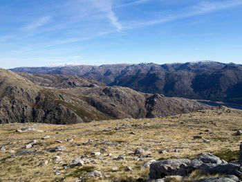 Scenic view of landscape against sky