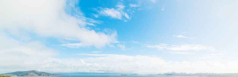 Panoramic view of sea against sky