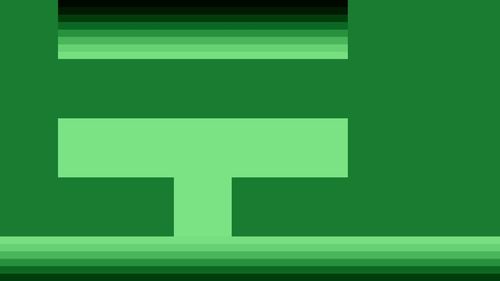 Full frame shot of arrow symbol on green wall
