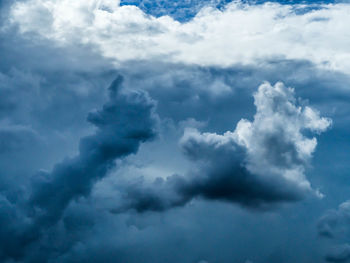 Low angle view of clouds in sky