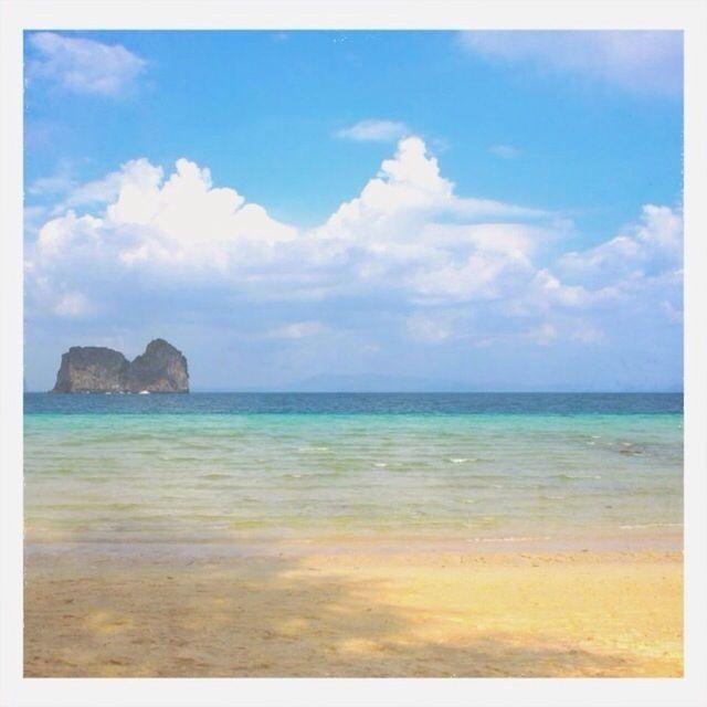 sea, water, transfer print, tranquil scene, scenics, horizon over water, tranquility, beauty in nature, sky, auto post production filter, nature, blue, idyllic, beach, cloud - sky, cloud, waterfront, seascape, rippled, outdoors