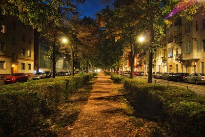 City street at night