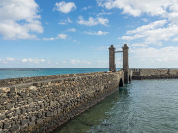 The city of arrecife in spain