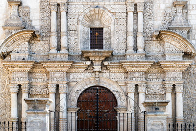 Facade of historic building