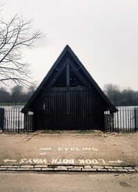 Built structure with trees in background