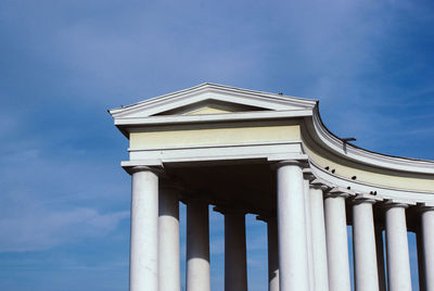 Low angle view of building against sky