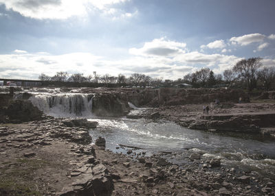 Scenic view of river against sky