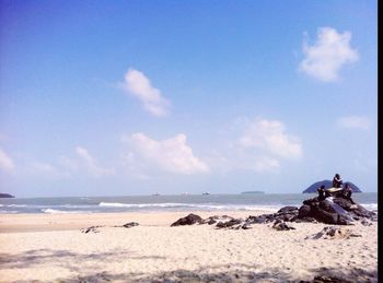 Scenic view of sea against sky