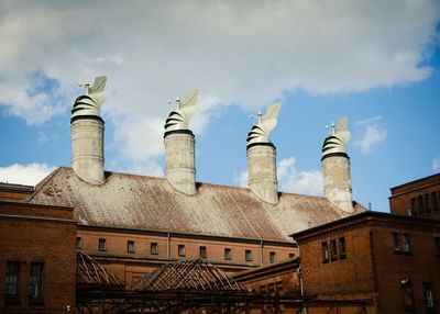 Low angle view of old building