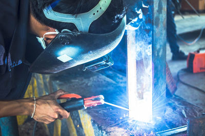 Man working in factory