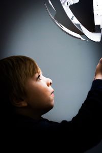 Portrait of boy looking at camera