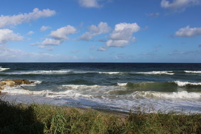 Scenic view of sea against sky