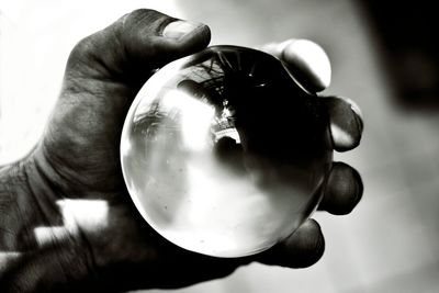 Close-up of cropped hand