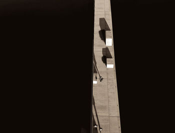 Tilt image of built structure against sky