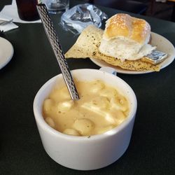 Close-up of served food