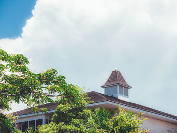 Low angle view of building against sky