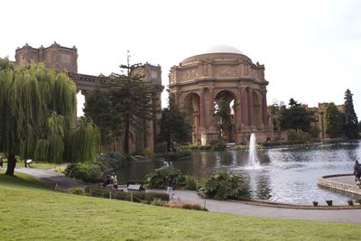 View of historical building against clear sky