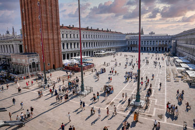 View of the st. marco square in venice, italy.