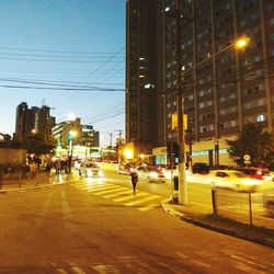 City street at night