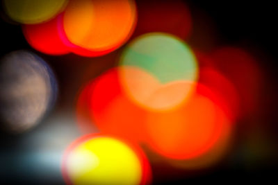 Defocused lights at night