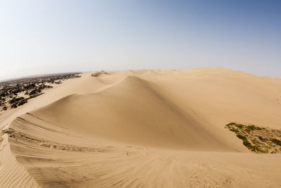 Scenic view of desert against sky