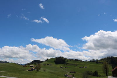 Panoramic view of landscape against sky