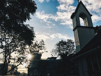 Low angle view of built structure against the sky