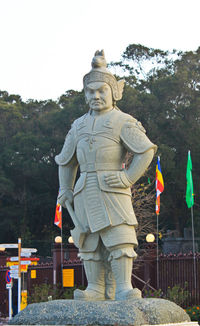 Statue of buddha against clear sky