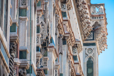 Low angle view of buildings in city