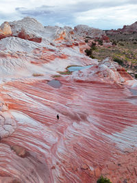 Scenic view of desert against sky