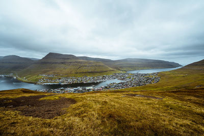 Scenic view of landscape against sky