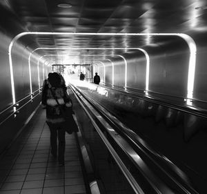 People at subway station